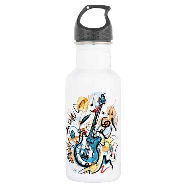 Rocking Guitar Water Bottle (Front)