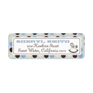 Rocking Horse Address Label 2