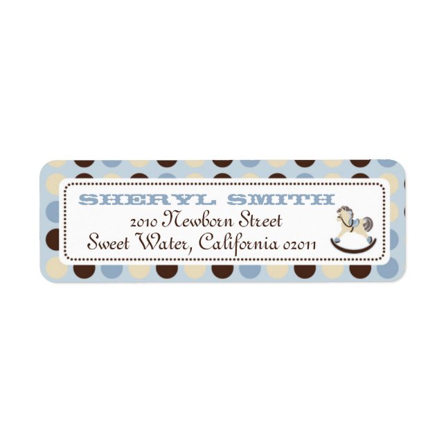 Rocking Horse Address Label 2 (Front)