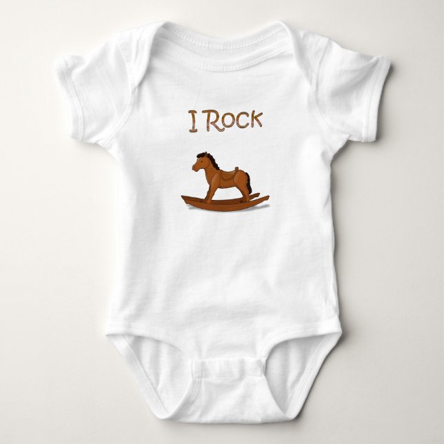 Rocking Horse Baby bodysuit (Front)
