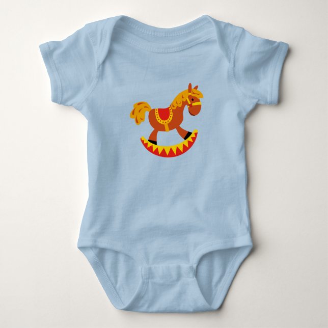 Rocking Horse Baby Bodysuit (Front)
