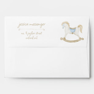 Rocking Horse Baby Shower Envelope