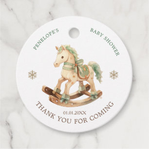 Rocking Horse Baby Shower Favour Tags