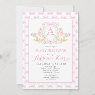 Rocking Horse Baby Shower Invitation