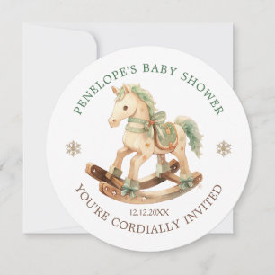 Rocking Horse Baby Shower Invitation