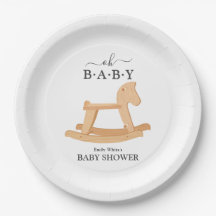 Rocking Horse Baby Shower Minimalist Baby Shower