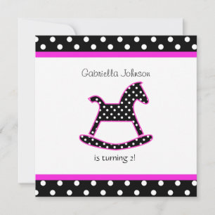 Rocking Horse Birthday Party Invitation