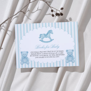 Rocking Horse Blue Books for Baby Enclosure Card