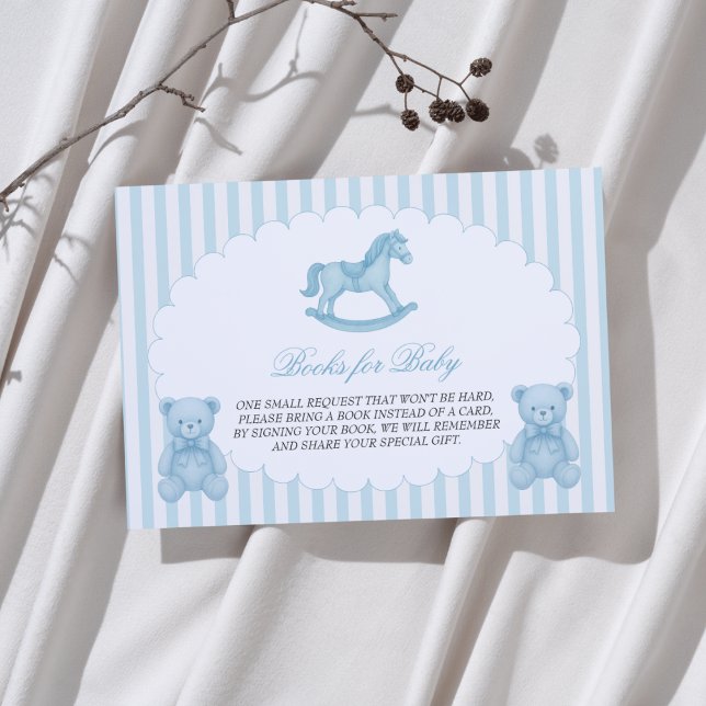 Rocking Horse Blue Books for Baby Enclosure Card (Creator Uploaded)