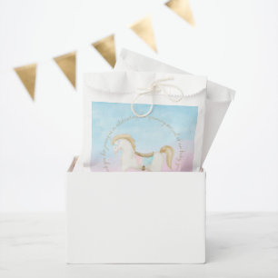 Rocking Horse Blue Pink Gender Neutral Baby Shower Favour Bags