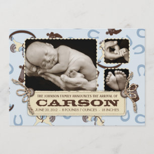 Rocking Horse Boy Announcement Card 2