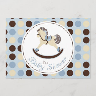 Rocking Horse Boy Invitation Card