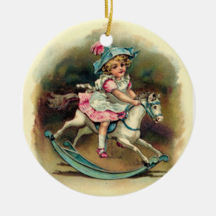 Rocking Horse Ceramic Tree Decoration