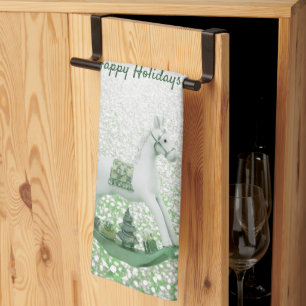 Rocking Horse Christmas Holiday Kitchen Towels