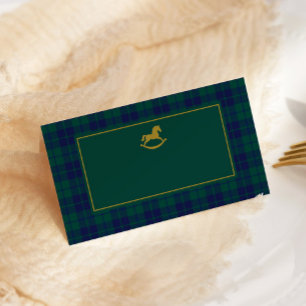 Rocking Horse Classic Luxury plaid Place cards