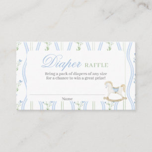 Rocking Horse Diaper Raffle Card