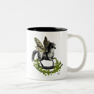Rocking Horse Fly 2 Two-Tone Coffee Mug