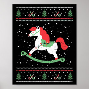 Rocking Horse For Children And Kids Christmas Xmas Poster