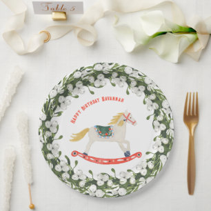 Rocking Horse Nutcracker Ballet Paper Plate