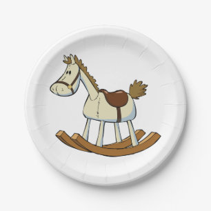 Rocking Horse Paper Plate