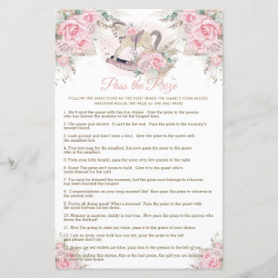 Rocking Horse Pink Pampas Baby Pass the Prize Game