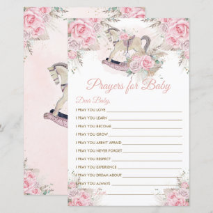 Rocking Horse Pink Pampas Grass Prayers for Baby