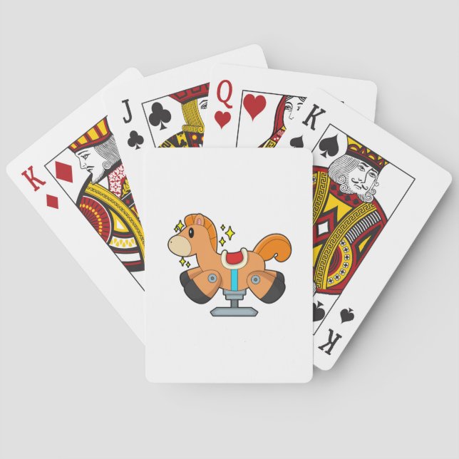 Rocking horse playing cards (Back)