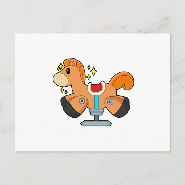 Rocking horse postcard (Front)