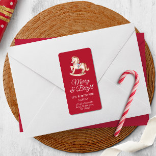 Rocking Horse Return Address Sticker