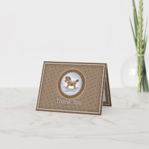 Rocking Horse Thank You Card