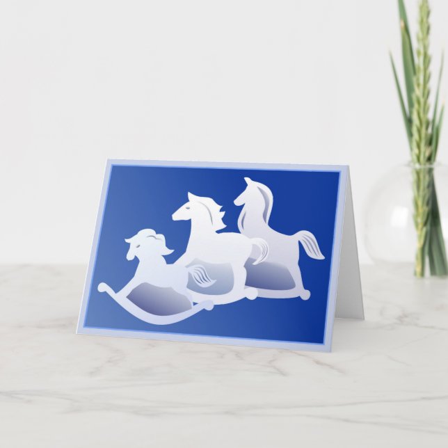 Rocking horse trio card (Front)