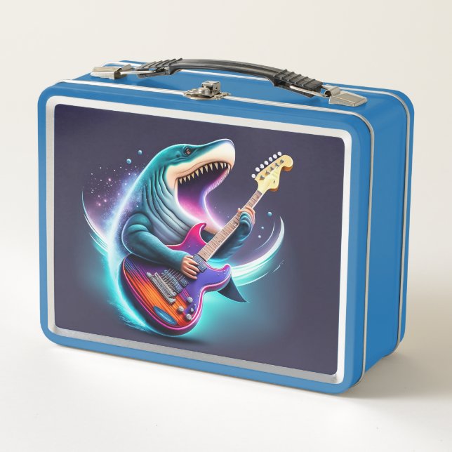 Rocking Megalodon Metal Lunchbox (Front)