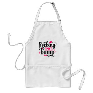 Rocking my Bump, funny pregnancy Standard Apron