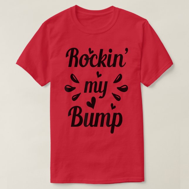 Rocking My Bump Pregnancy Or New Parent Men  T-Shirt (Design Front)