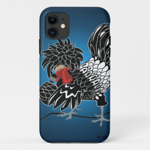 Rocking Polish Crested Chicken iPhone 11 Case
