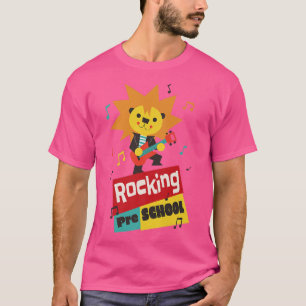 Rocking Preschool Lion Guitarist School Guitar Roc T-Shirt