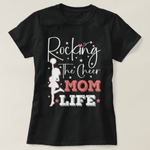 Rocking The Cheer Mum Life Funny Cheerleader Funny T-Shirt