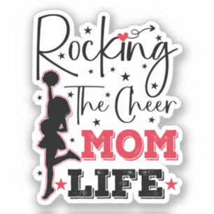 Rocking The Cheer Mum Life Funny Cheerleading Cool