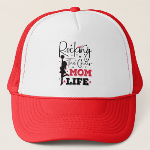 Rocking The Cheer Mum Life Funny Cheerleading Cool Trucker Hat
