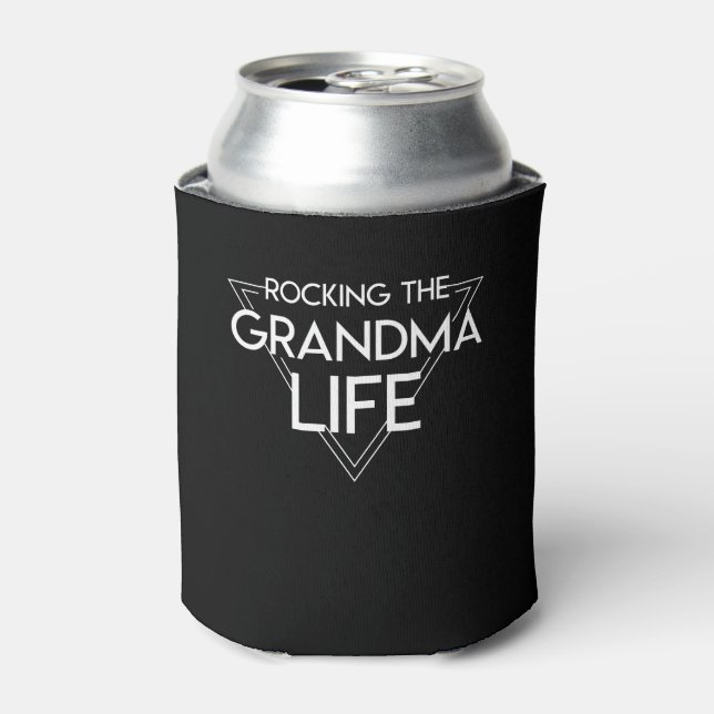 Rocking The Grandma Life Grandma Life Can Cooler (Can Front)