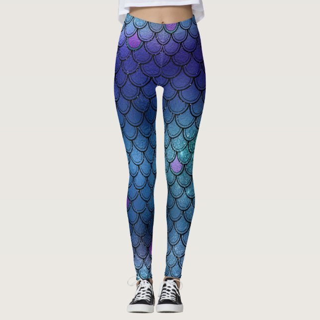 ROCKING THE MERMAID LIFE LEGGINGS (Front)
