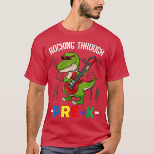 Rocking Through 1st Grade Back To School Cute Pre- T-Shirt