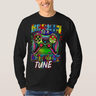 Rocking To A Different Tune Autism Awareness Gamer T-Shirt