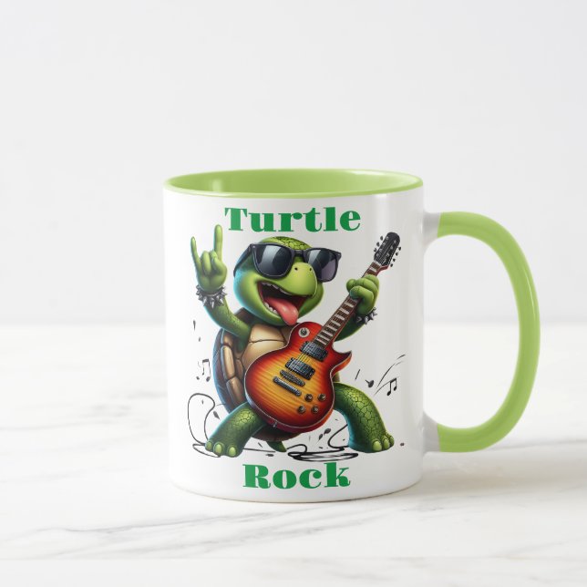 Rocking Turtle Jam Session Mug (Right)