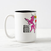 Rocking Unicorn Band Two-Tone Coffee Mug (Left)