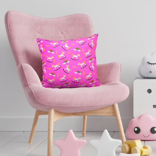 Rocking Unicorns Rainbows and Shooting Stars Cushion