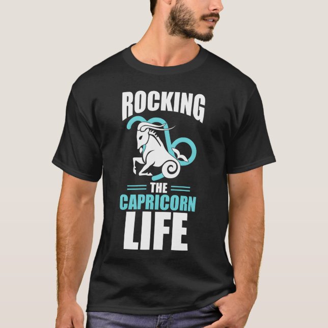 Rockinghe Capricorn Life Astrology girl T-Shirt (Front)