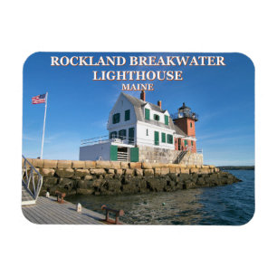 Rockland Breakwater Lighthouse, Maine Photo Magnet