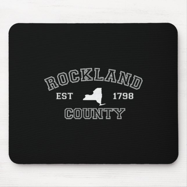 Rockland County New York Est 1798, Ny Collegiate S Mouse Mat (Front)