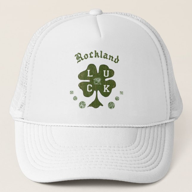 Rockland Massachusetts Irish Trucker Hat (Front)